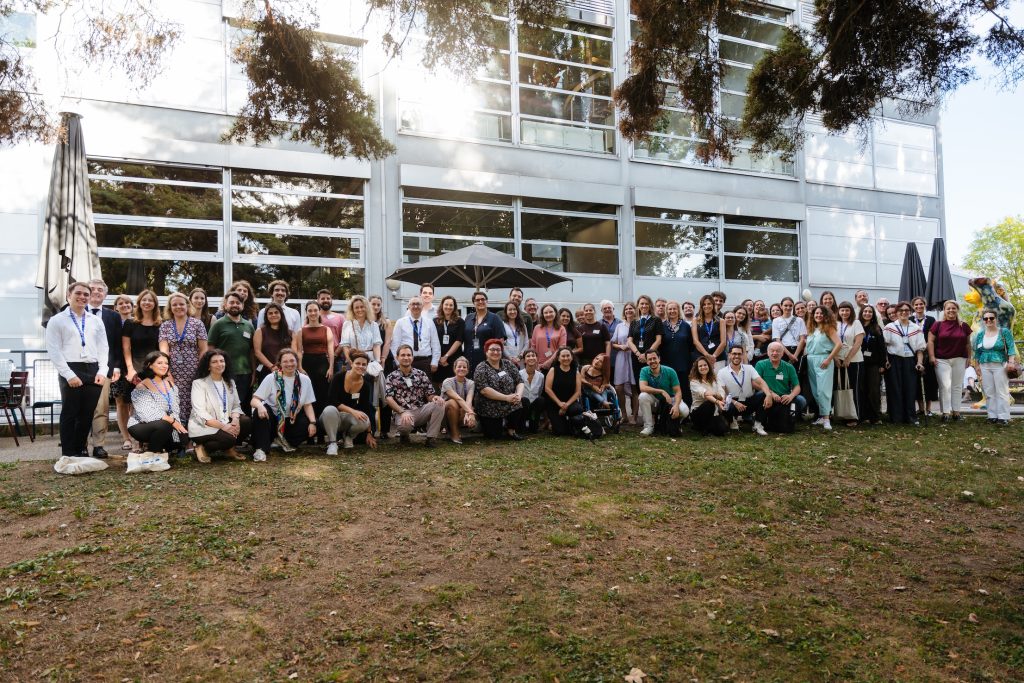 Group of participants outside Strasbourg European Youth Centre