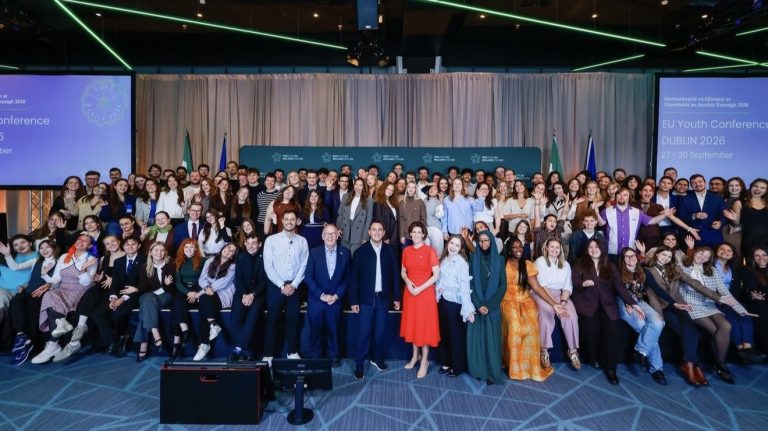large group of people at the EU Youth Conference in Ireland